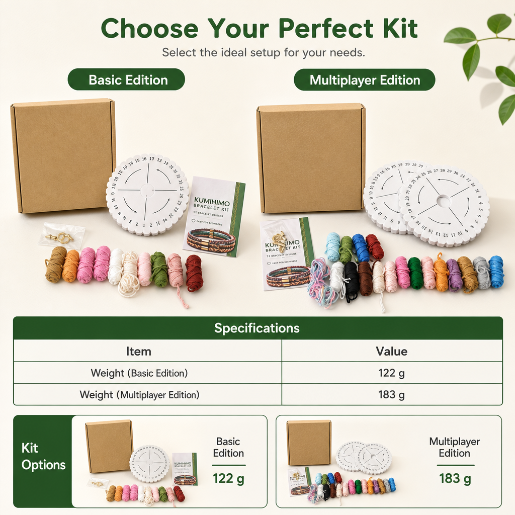 📢📢 50% RABATT🧵 DIY Flätningskit för snören och armband – Komplett set för vuxna & nybörjare