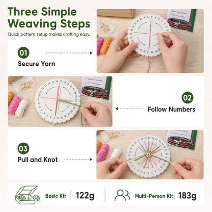 📢📢 50% RABATT🧵 DIY Flätningskit för snören och armband – Komplett set för vuxna & nybörjare