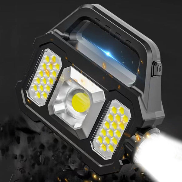 🔦✨ Ilumina Brasil LED-ficklampa – 50% RABATT! 500 lumen, solcells- + USB-laddning, 100–200 m räckvidd – bli aldrig utan ljus ☀️