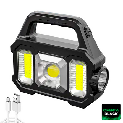 🔦✨ Ilumina Brasil LED-ficklampa – 50% RABATT! 500 lumen, solcells- + USB-laddning, 100–200 m räckvidd – bli aldrig utan ljus ☀️