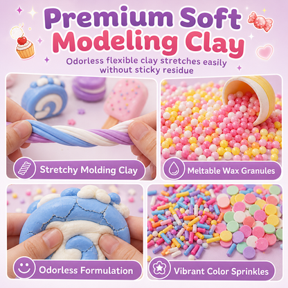 📢📢50 % RABATT!! ⏰DIY Krispig Klämboll Leksaksset med Vaxbeläggning och Knäckande Ljud för Stresslindring