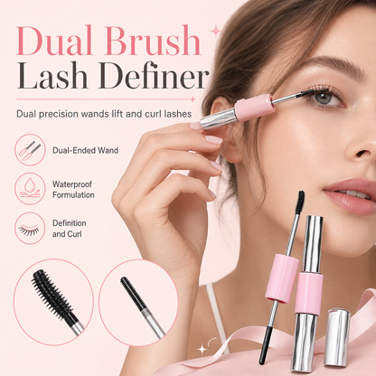 ✨ 50 % RABATT NU! 👁️ Vattenfast dubbeländad mascara & fransprimer – Förlängande, böjande & klumpfri volym för fransarna 💖