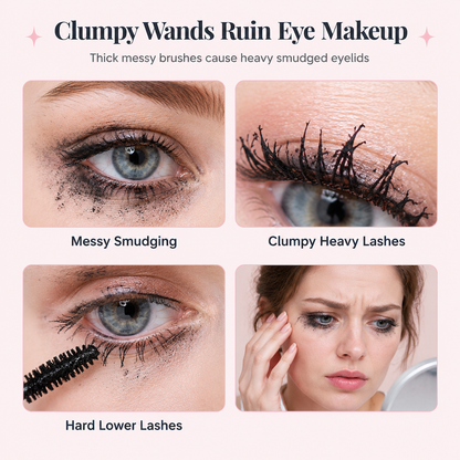 ✨ 50 % RABATT NU! 👁️ Vattenfast dubbeländad mascara & fransprimer – Förlängande, böjande & klumpfri volym för fransarna 💖