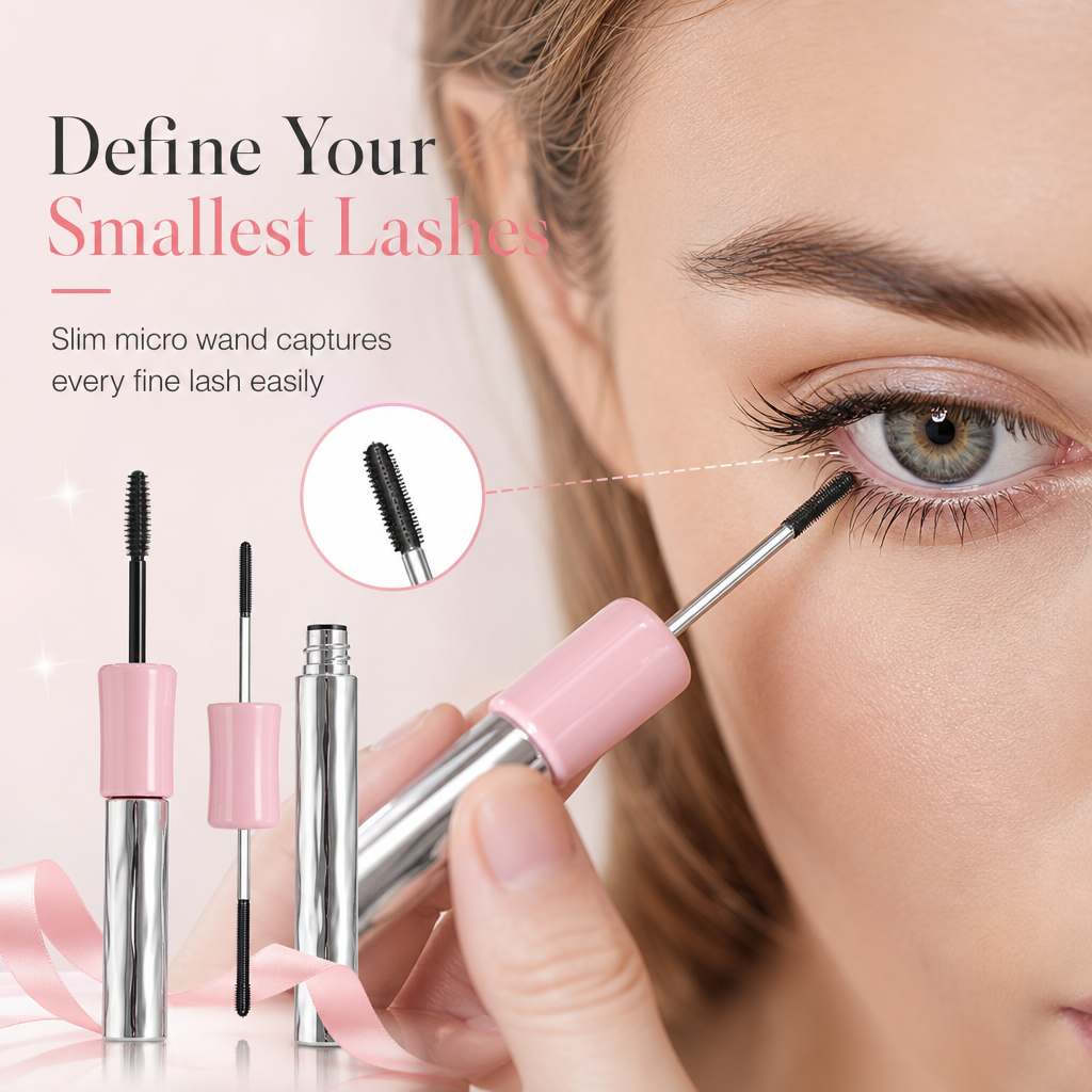 ✨ 50 % RABATT NU! 👁️ Vattenfast dubbeländad mascara & fransprimer – Förlängande, böjande & klumpfri volym för fransarna 💖