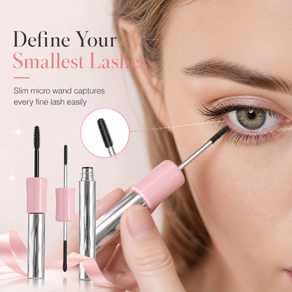✨ 50 % RABATT NU! 👁️ Vattenfast dubbeländad mascara & fransprimer – Förlängande, böjande & klumpfri volym för fransarna 💖