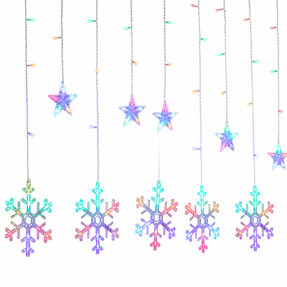 ❄️ 50% RABATT! ✨ LED Snöflinga Gardinbelysning – Vattentät & festlig dekoration ✨