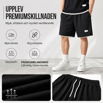 👕 50% RABATT! 🧇 Vaffeltyg Kortärmad T-shirt 2-delat Set – Bekväm Passform, Andningsbar Bomull & Perfekt För En Avslappnad Vardagslook 🏠