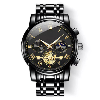 Lyxig design Dodecagon Quartz Watch Ny multifunktionell armbandsur för män